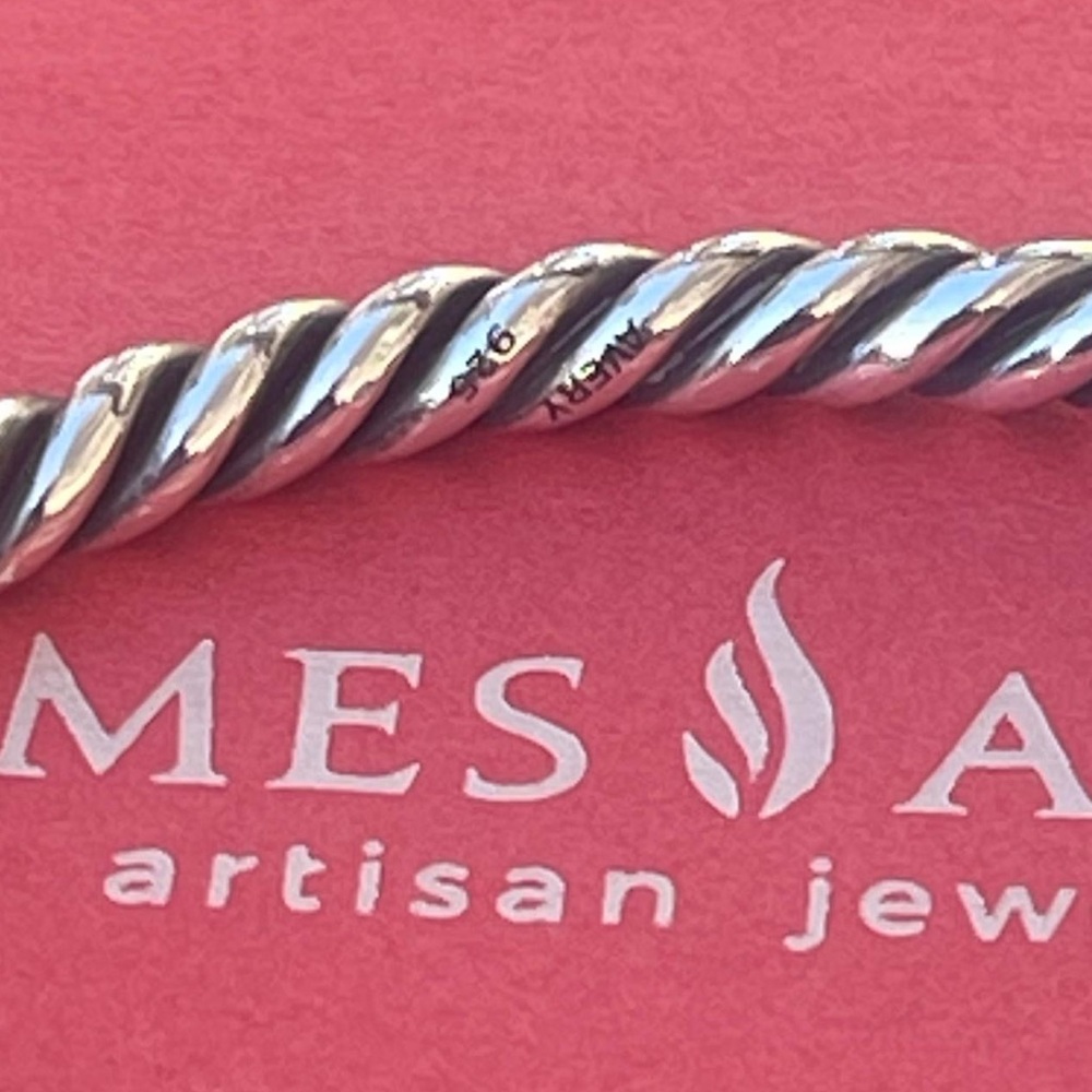 James Avery Twisted Rope Solid Sterling Silver Ba… - image 5